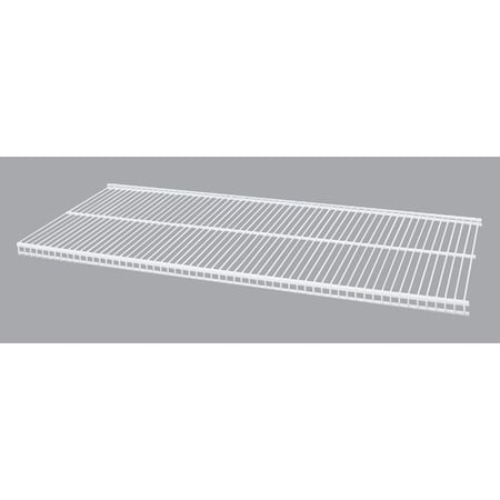 Organized Living FreedomRail 3 Ft. W. x 12 in. D Profile Ventilated Closet Shelf, White 1813123611
